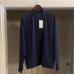 UNTUCKit Men’s Navy Quarter-Zip Pullover. Large NWT